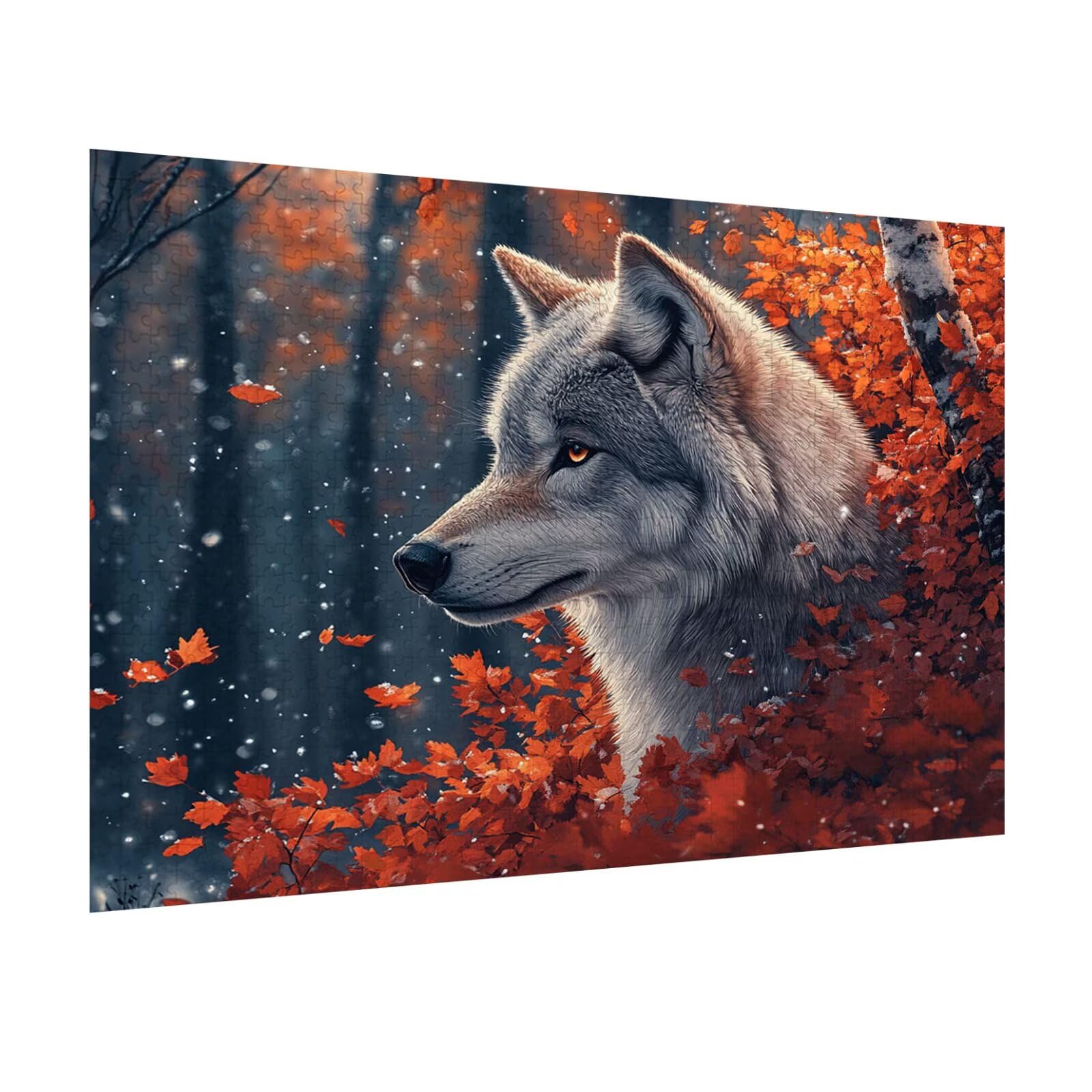 Puzzle 5000 Pezzi lupo Puzzle Adulti, Gioco Educativo, n-395 | Jigsaw Puzzles Foglie, Impossibile Difficile Sfida, Classici Gioco Familiare, Giochi Divertenti, Idee Regalo
