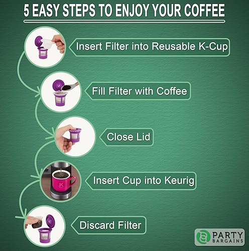 Miniatura 5 de PARTY BARGAINS 600 filtros de café de papel, diseño compacto, filtro de café blanco de un solo uso para cafeteras Keurig y compatible con cápsulas