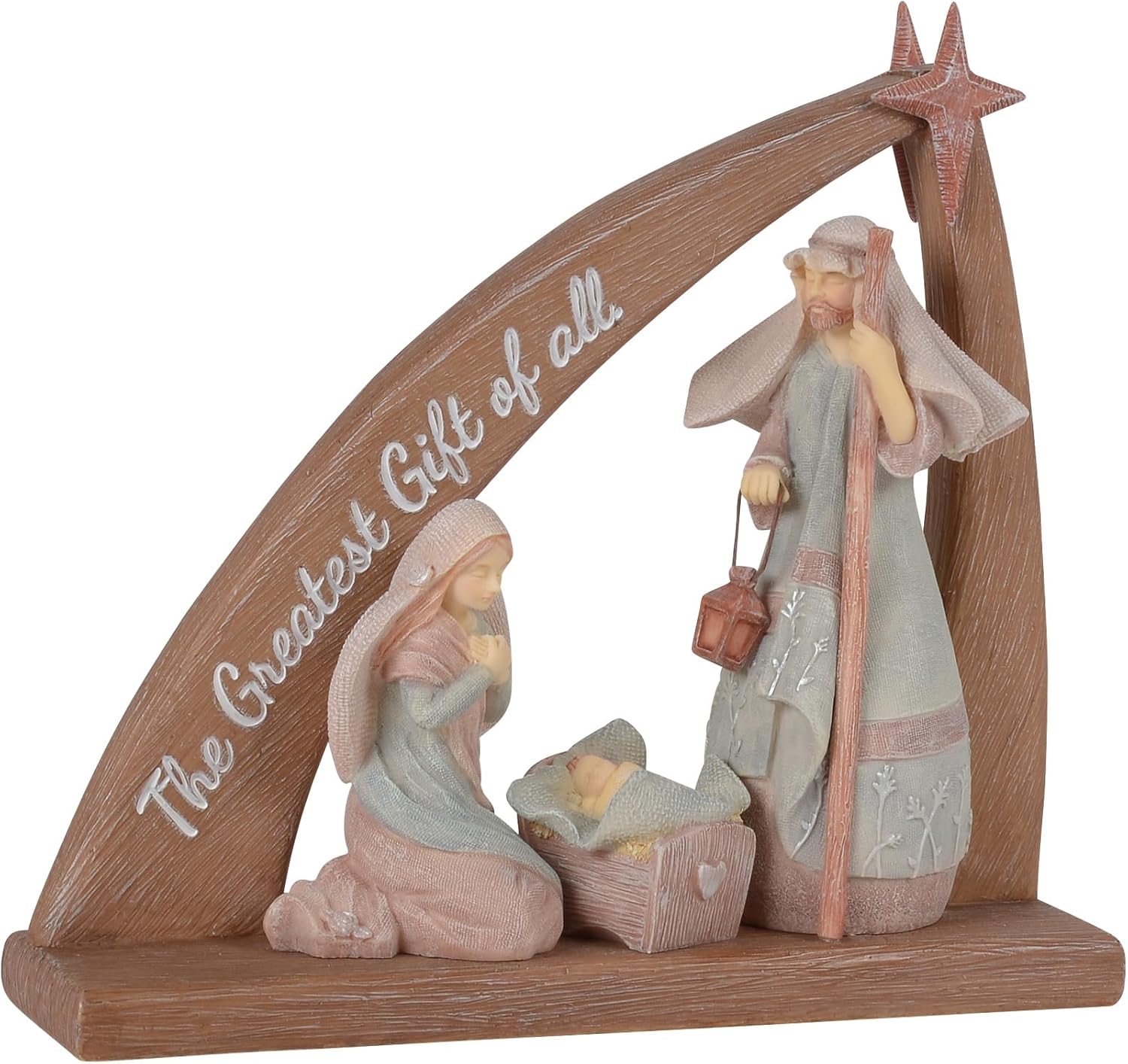 Enesco Foundations Nativity Creche Greatest Gift Figurine, 6.5 Inch, Multicolor
