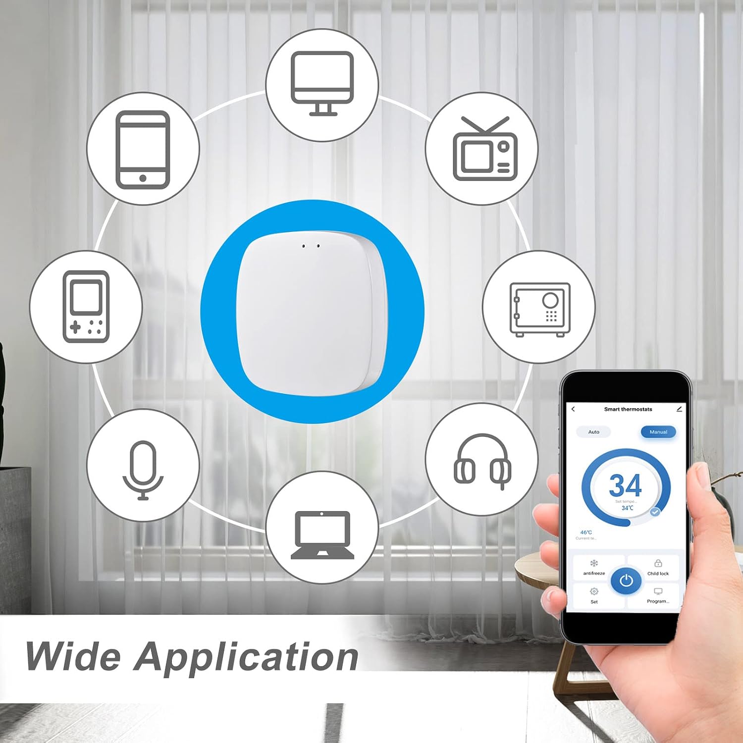 COMETX Zigbee 3.0 Gateway Hub — беспроводной мост для умного дома, поддержка приложения SmartLife Tuya, пульт дистанционного управления, протокол Wi-Fi, совместим с системой «умный дом»