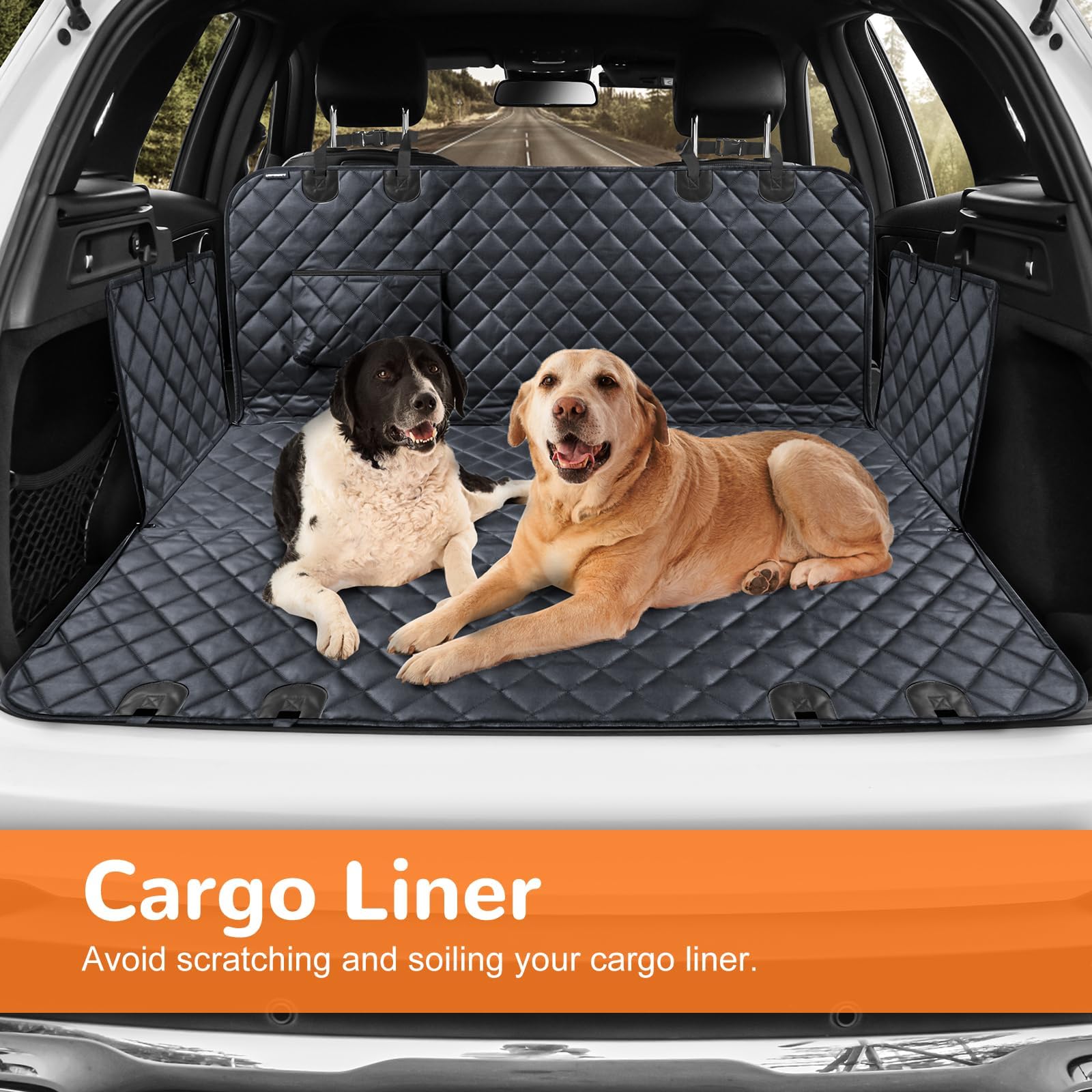 Funda para Coche para Perro para Volvo V60 2011 2012-2018, Protector Asientos Traseros Hamaca Coche Impermeable Alfombrilla Viaje Perro Mascotas