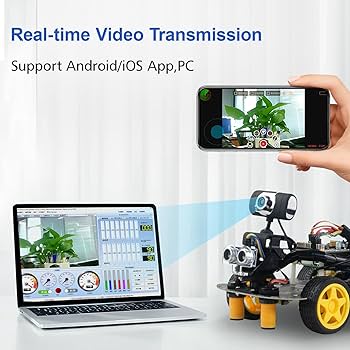 Amazon | xiaor Geek DsワイヤレスWiFiスマートロボット車