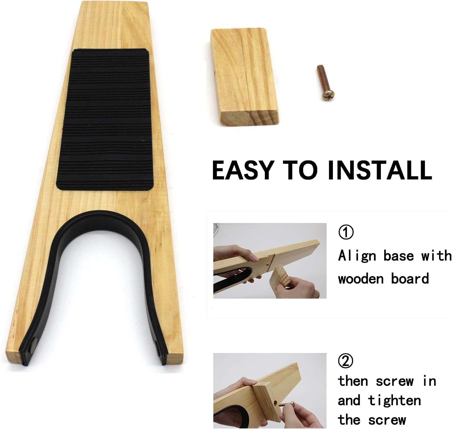 Wooden Boot Jack Boot Remover for Cowboy Boots Puller Shoe Take off Helper for Men Women Rain/Work/Hiking/Riding Boots Tool Accessories