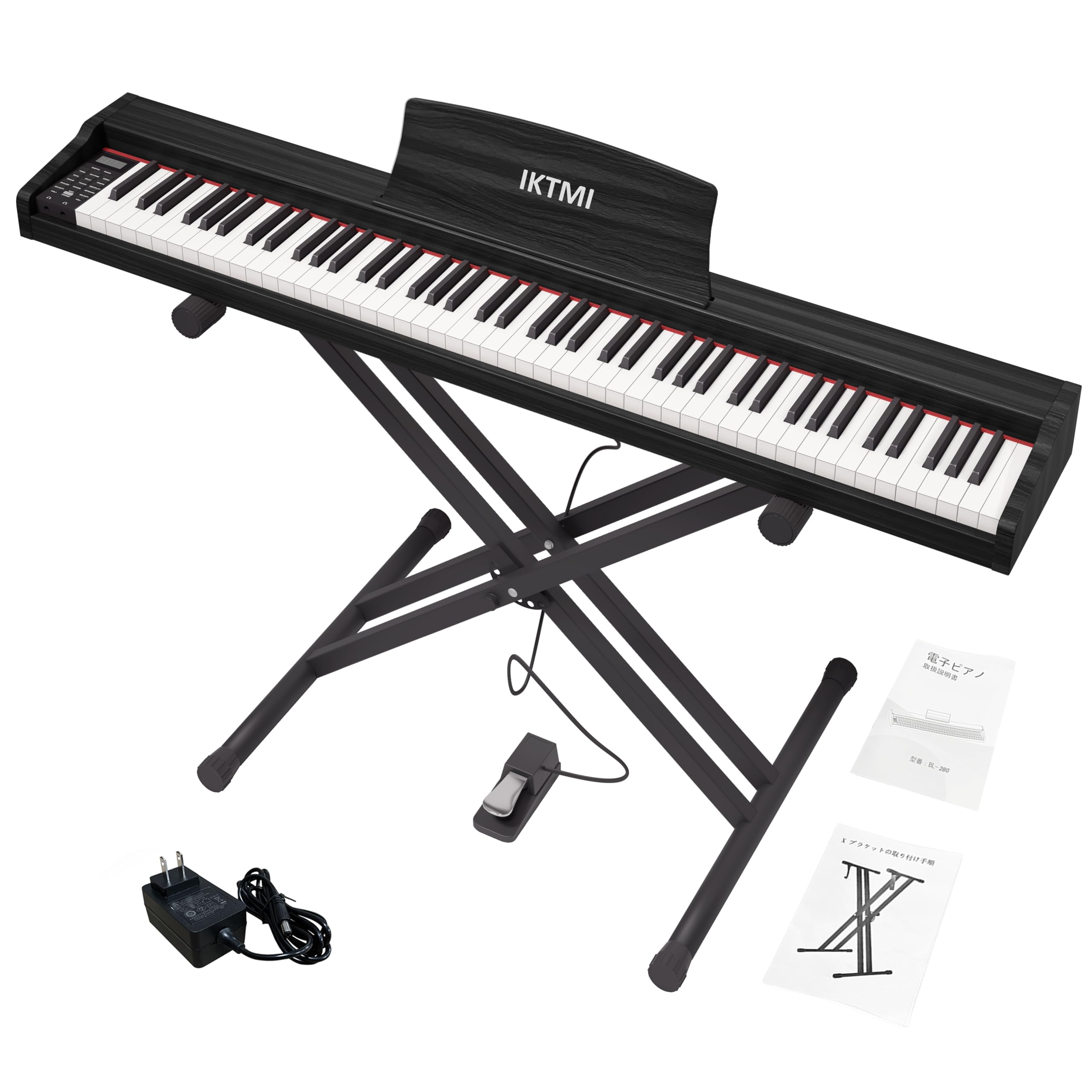 IKTMI 電子ピアノ 88鍵盤 スタンドセット ブラック Amazon.co.jp: IKTMI 電子ピアノ 88鍵盤 木製 88鍵 電子ピアノスタンド