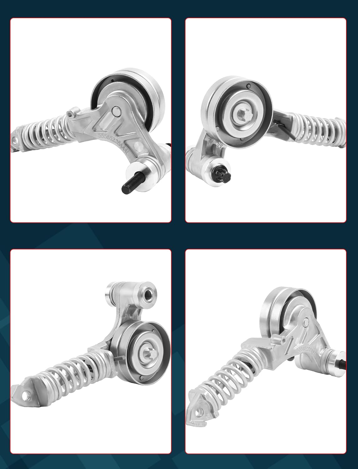 Belt Tensioner Serpentine Belt Tensioner- Fit with Encore 2013-2020, Trax 2013-2020, Sonic 2012-2019, Cruze 2011-2016 & Cruze Limited 2016 L4 1.4L, Replaces 55565236, 55352021, 90531965
