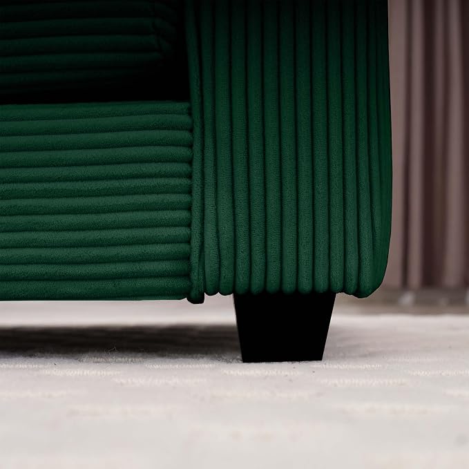Sillón Frazado Moderno de Tela Corduroy Ancho miniatura 10
