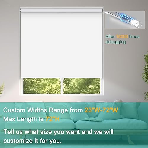 Miniatura 2 de Sulugood Persianas opacas sin cordones para ventana, cortadas a medida, de fácil instalación, protección UV, ahorro de energía, para dormitorio,