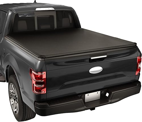 JDMSPEED Cubierta enrollable suave para caja de camioneta compatible con Ford Maverick 2022 2023 Tonneau de 4.6 pies, cubierta de caja de camión con