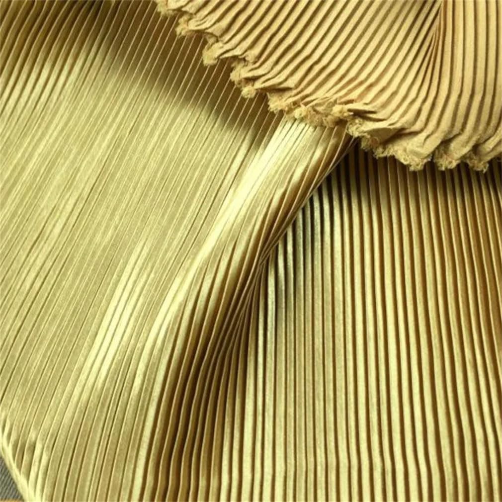 Tela Satinada Plisada De Acordeón Con Volantes, Material De Diseñador Para Costura De Vestidos, Telas De Fondo Por Metro, 3/5/10M