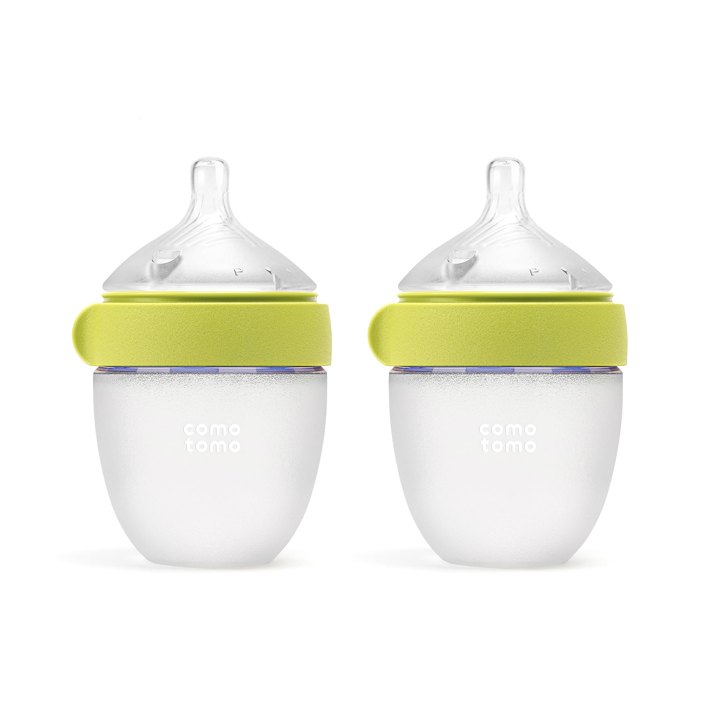 Comotomo Silicone Baby Bottle Gen 2 – 2026 Release (5oz) – True Slow-Flow Nipple for Newborn Feeding (0-3 Months) with Dual Anti Colic Vents for