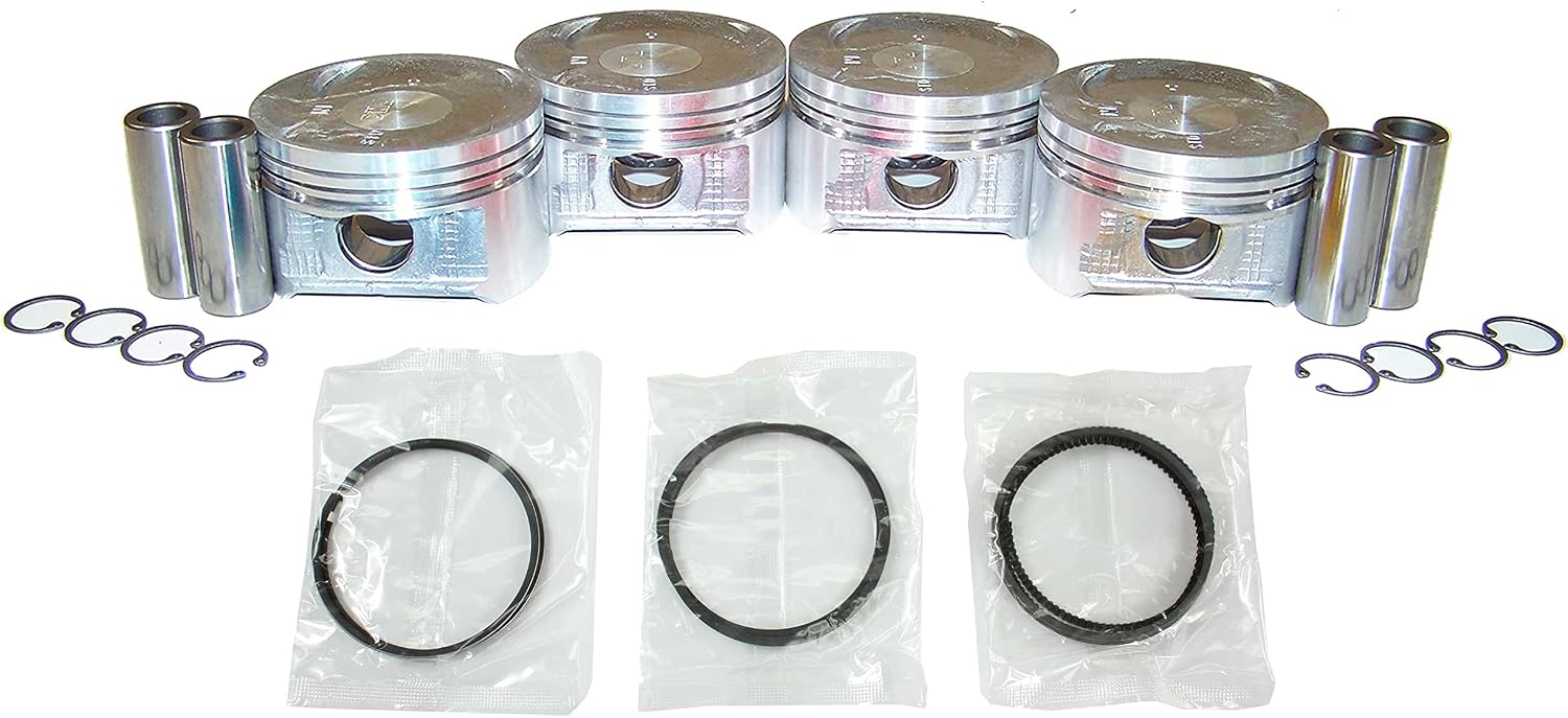 DNJ PRK214 Piston and Ring Kit For 1998-2002 Acura Honda Isuzu Accord CL Oasis Odyssey 2.3L L4 SOHC 16V Naturally Aspirated F23A1,F23A4,F23A7