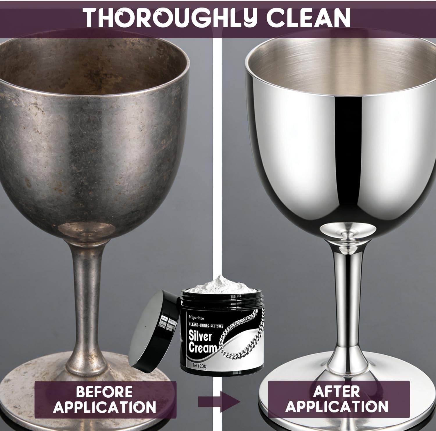 Silver Cleaner and Polish Cream，Silver Polish Cream for Silverware Protection for Antiques, Jewelry，Accessories, Ornaments & More, Gently Clean and Remove Tarnish & Stains Without Scratching