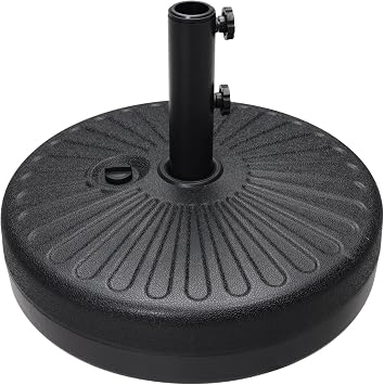 ABCCANOPY 48.5lbs Umbrella Base Water Filled Stand Market Patio Outdoor Heavy Duty Umbrella Stand HolderBlack
