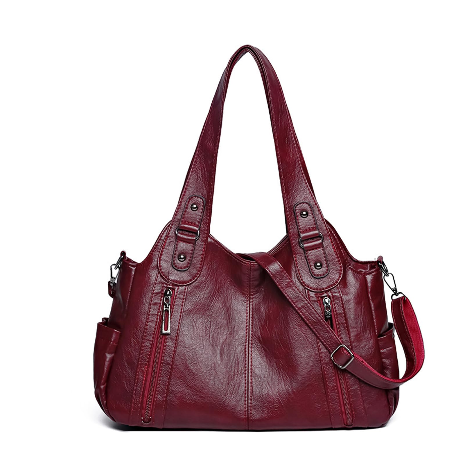 Sac noir et sac à main pour femme multipoche et modulable - 8