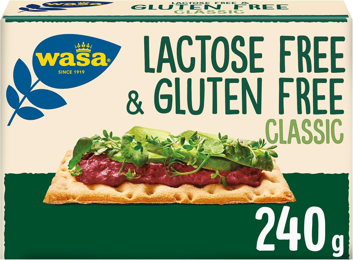 Wasa Glutensiz Gevrek Ekmek Crispbread Gluten Free 240 g.