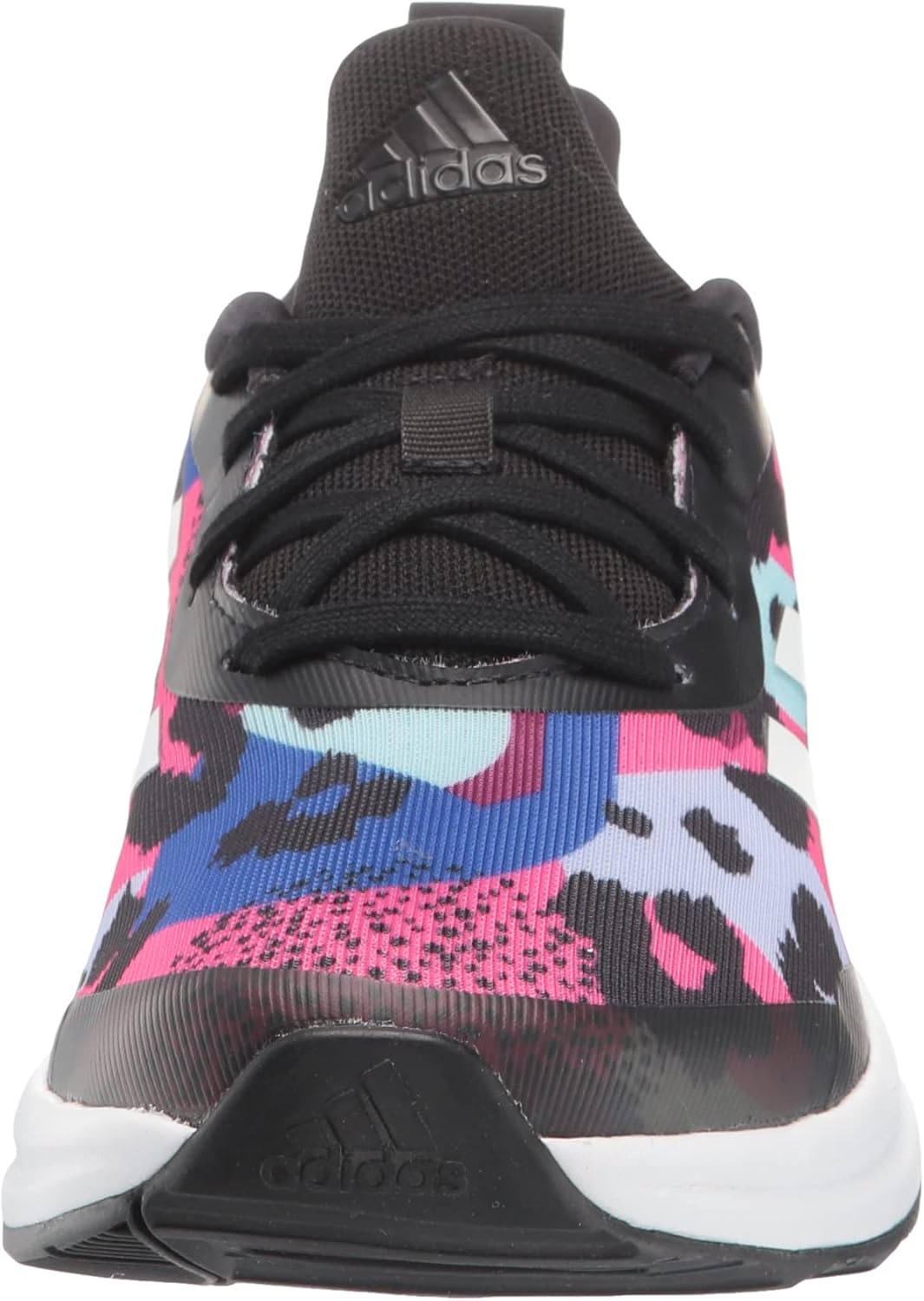 adidas Fortarun Running Shoe, Black/White/Violet Tone, 5 US Unisex Big Kid