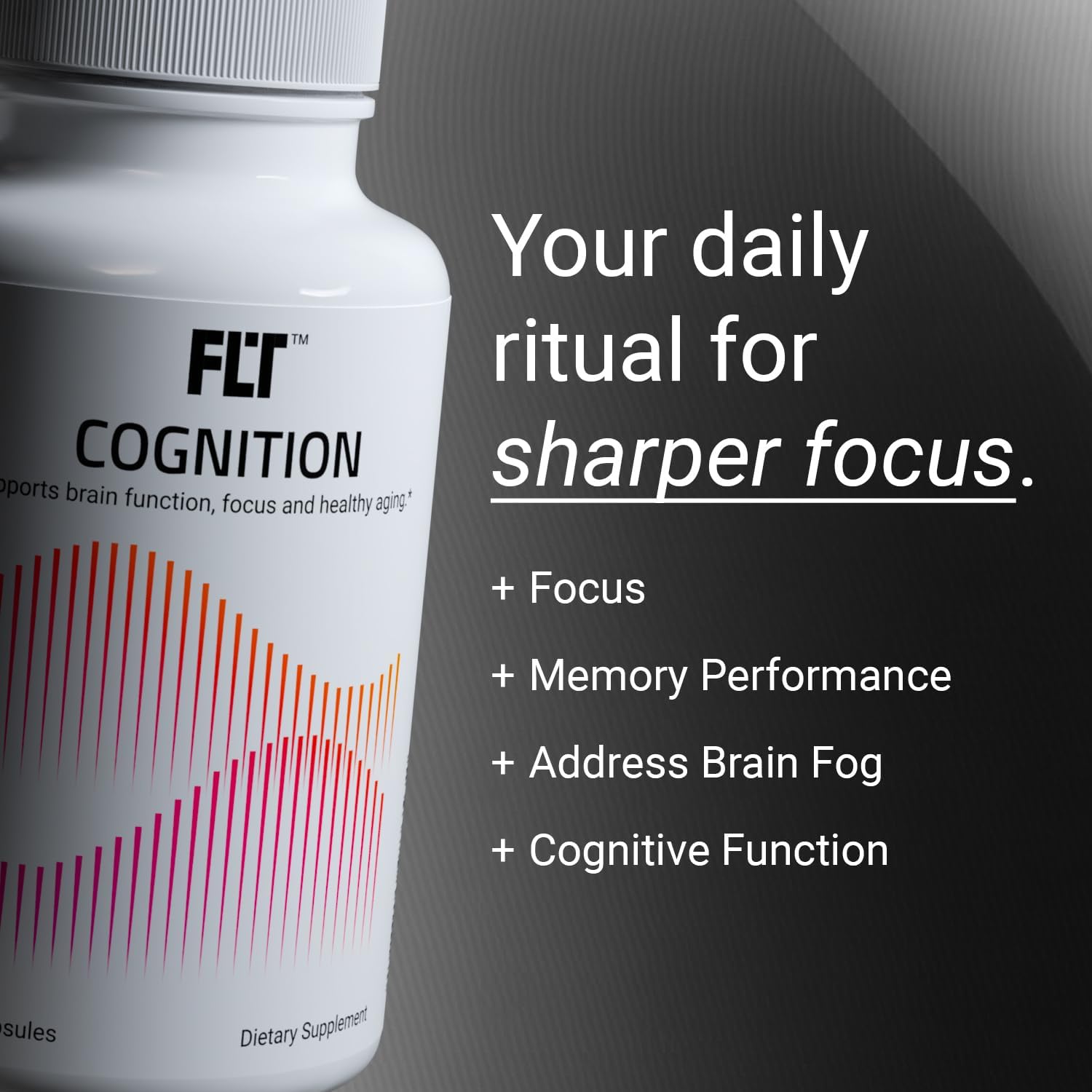 FLT Cognition Supplement – Focus, Improved Memory Recall & Clarity Nootropic with Ergothioneine, L-Theanine, Gingko Biloba, Lutein & Green Coffee Bean Extract – 60 Capsules | Vegan - Image 2