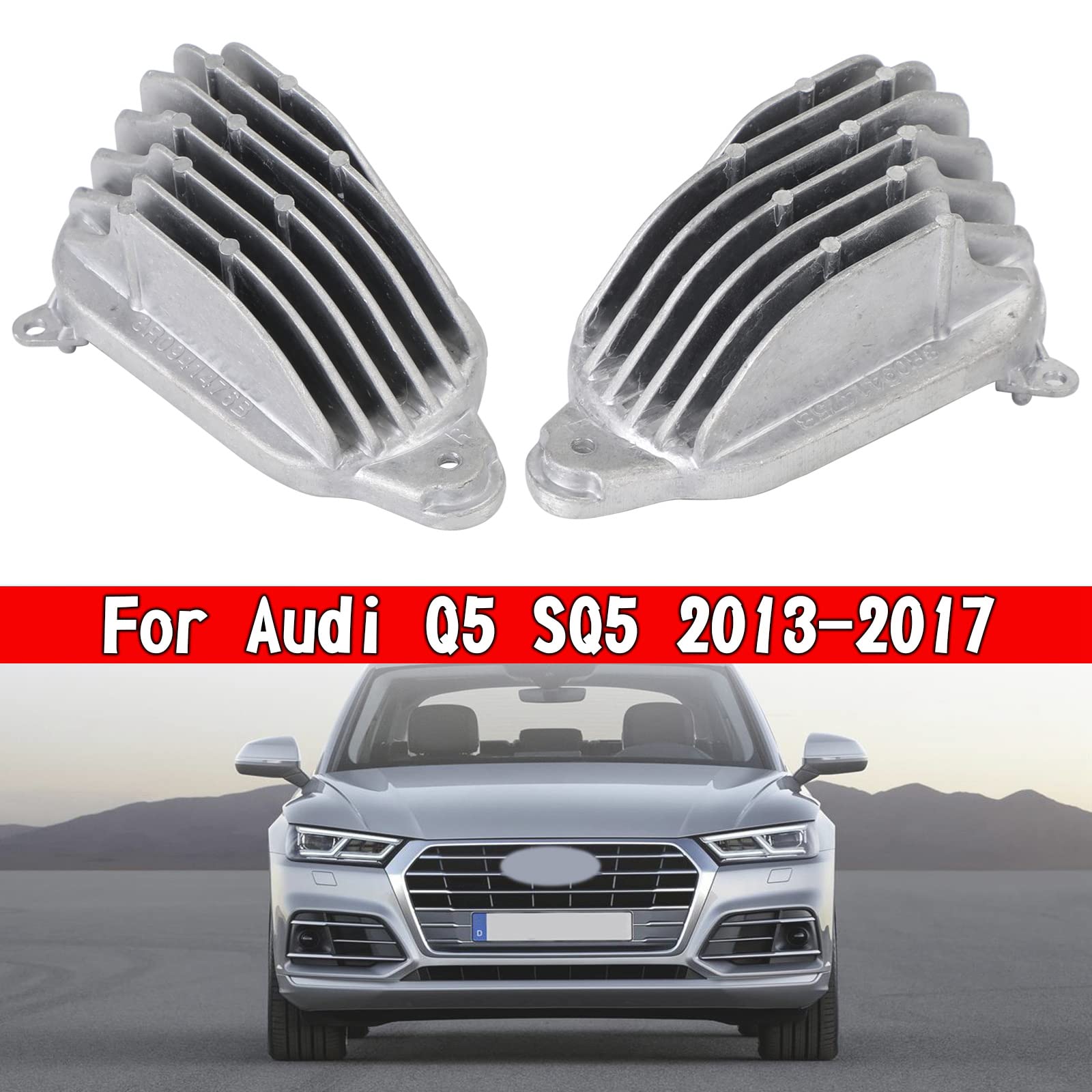 Left+Right DRL Control Module 8R0941475B/76B Fit for Audi Q5 SQ5 2013-2017