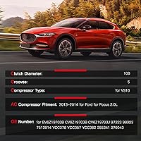 Vista 2 de cciyu Compresor de aire acondicionado compatible para Ford Focus 2.0L 2012-2014 AC Compresor para coche