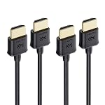 Cable Matters 2-Pack Ultra Mince HDMI Cable 3 ft (Ultra Mince HDMI Cable) 4K Évalué avec Ethernet