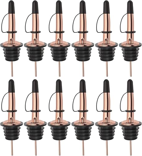 Miniatura 61 de Pafusen Paquete de 6 vertedores de botellas de licor, boquilla para verter licor para botellas de licor, boquilla dispensadora de aceite de oliva