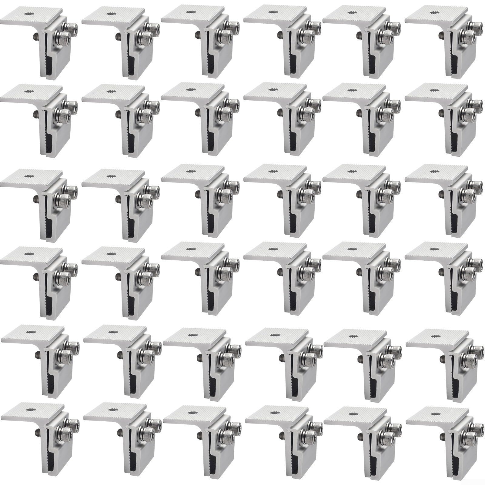 Panneau solaire joint debout pinces de fixation toit photovoltaïque acier