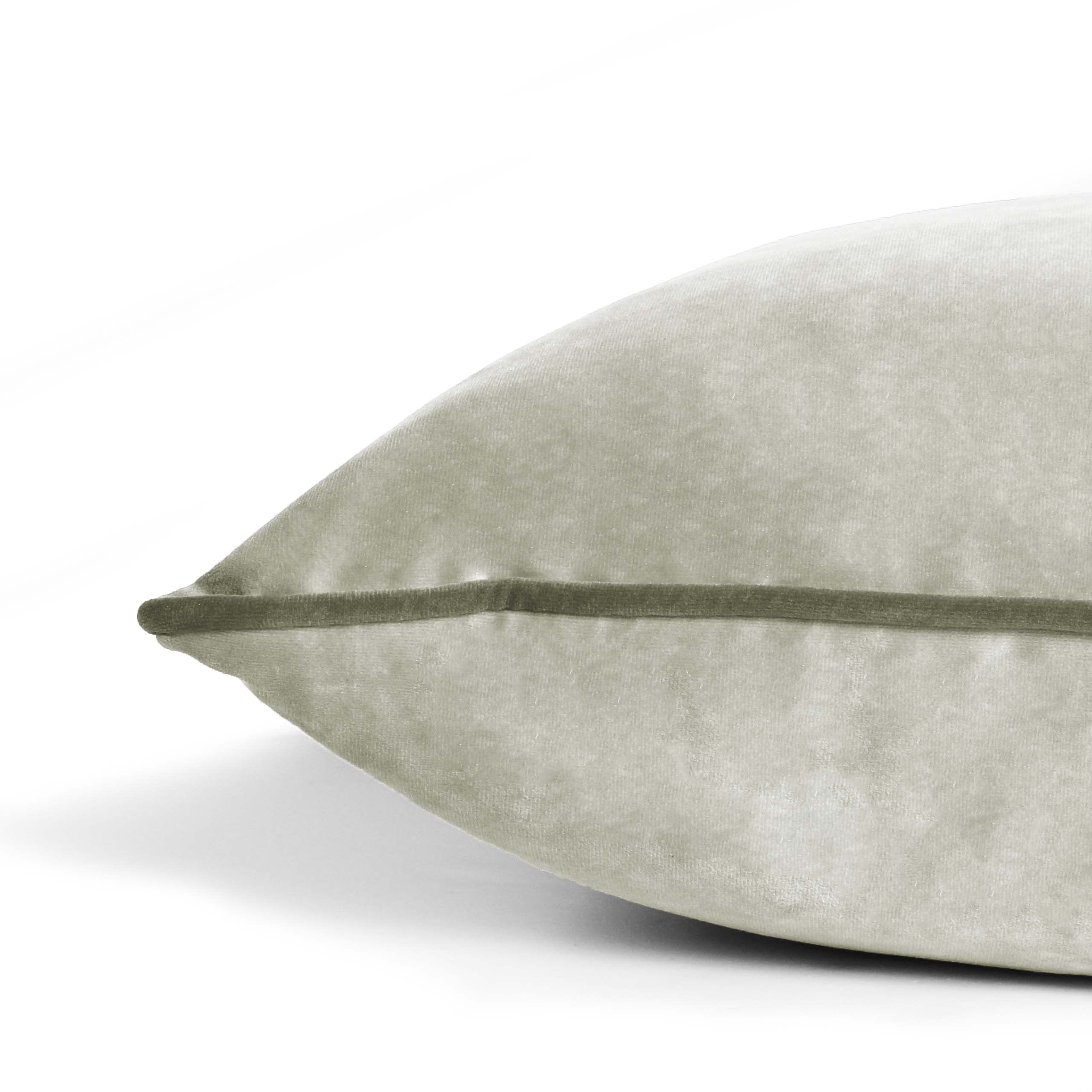 Paoletti Cuscini pieni di Piume meridiani (Confezione gemella), Poliestere, Colomba/Carbone di Legna