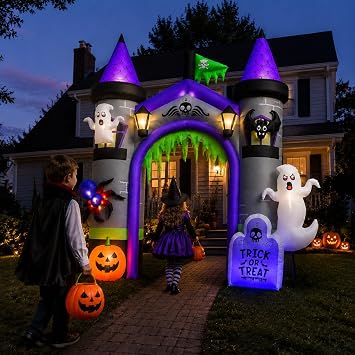 12.5 FT Inflatable Halloween Decorations, Huge Blow Up Halloween Archway
