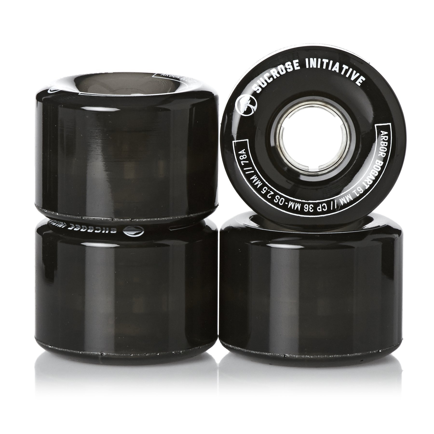 ArborBogart Fusion- 61Mm - 78A - Ghost Black (Set of 4)