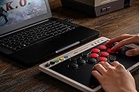 Vista 9 de 8Bitdo All-Button Arcade Controller for Switch/Switch 2 & Windows – Bluetooth, 2.4G, Wired Connectivity, Low-profile Mechanical Switches, 4