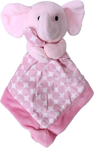 Miniatura 6 de SONA G DESIGNS Baby Lovey - Manta de seguridad con diseño de elefante rosa