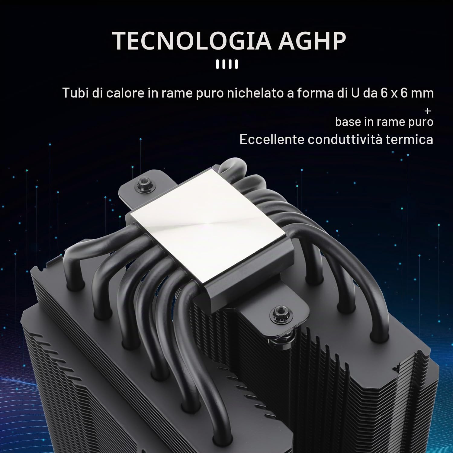 Thermalright Peerless Assassin 120 Black raffreddatore ad aria per CPU, 6 tubi di calore, doppia ventola TL-C12B PWM da 120 mm, tecnologia AGHP, per AMD AM4 AM5/Inte 1700/1150/1151/1200/2066/2011