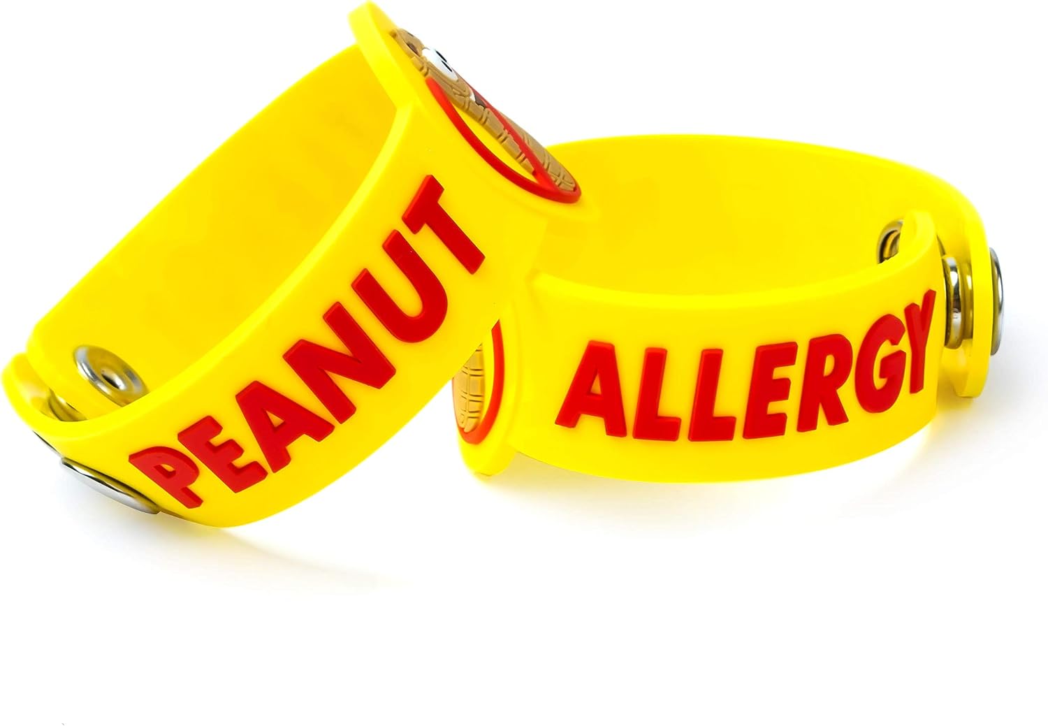 Jayour 2 Pack - Adjustable Size Peanut Allergy Bracelets For Kids