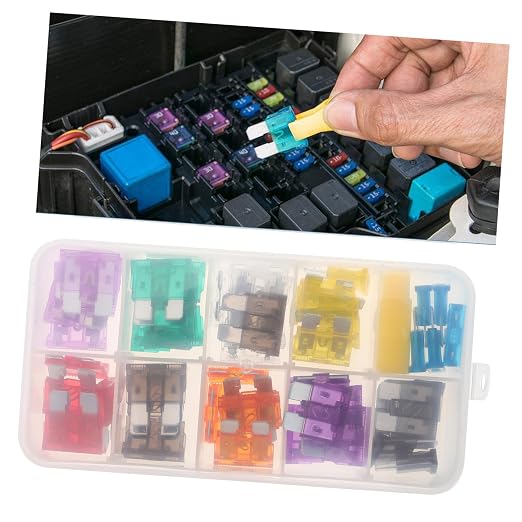 Kit de fusibles automotrices Holibanna, 50 piezas, para auto, RV, camión y motocicleta, fácil de instalar en diversos dispositivos eléctricos miniatura 7