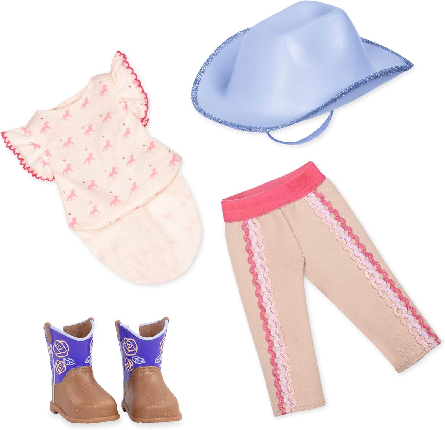 Glitter Girls – Riding at its Best Equestrian Outfit – 14-inch Doll Clothes – Toys, Clothes, and Accessories for Girls Ages 3 and Up