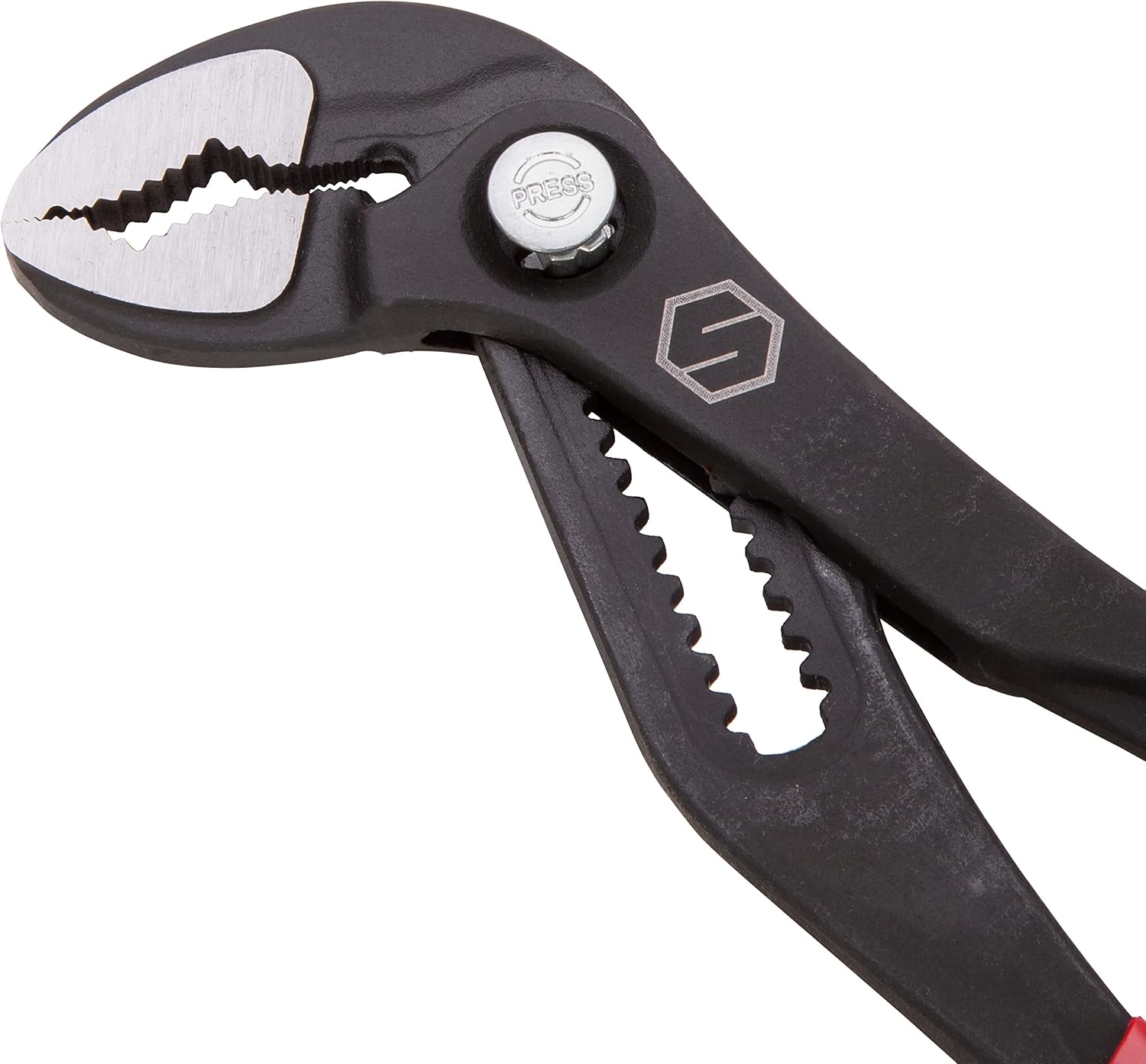 Steelman 10-Inch Push Button Quick Adjust Tongue and Groove Pliers for Plumbing, Maintenance, with Comfort Grip (60942)