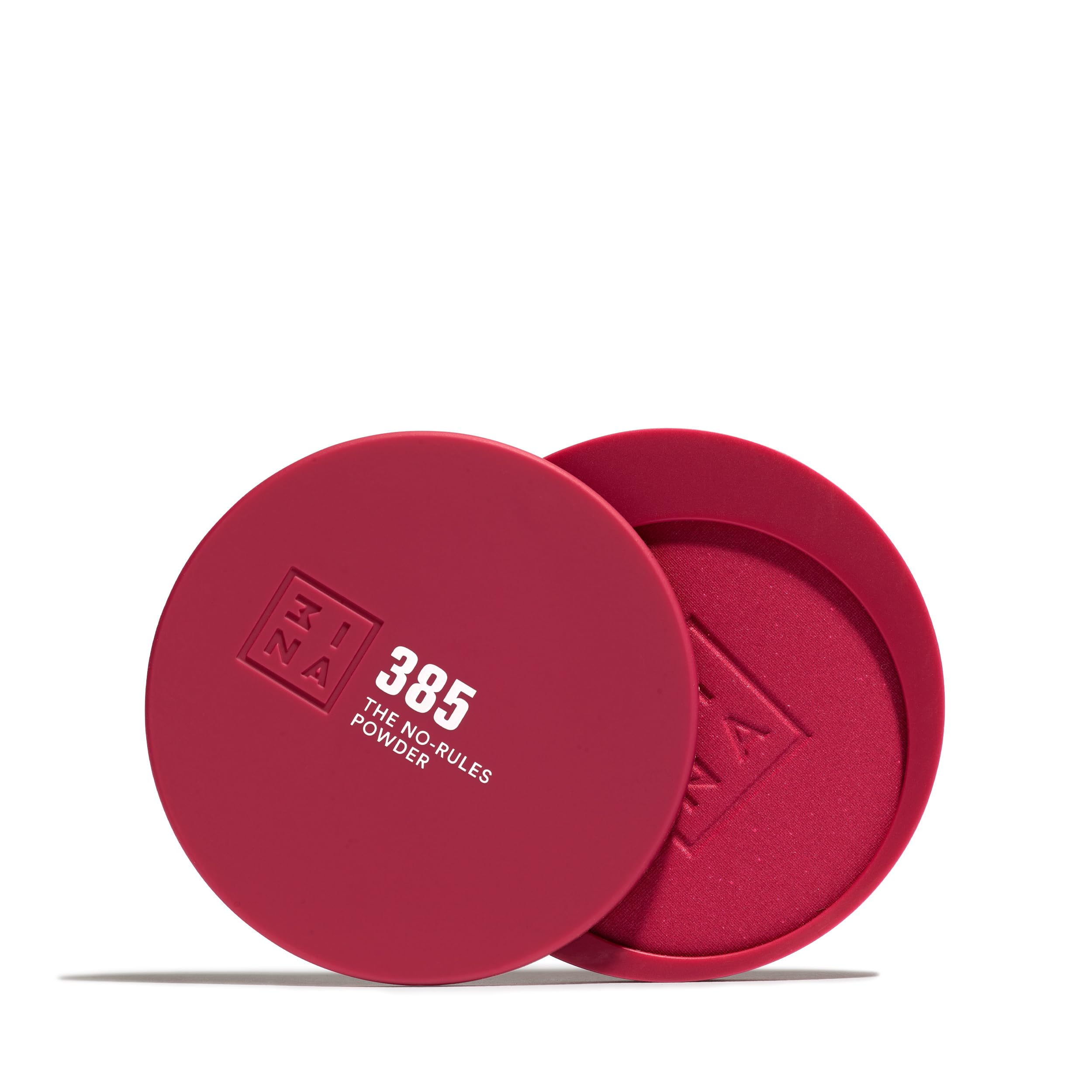 3INA MAKEUP - The No-Rules Powder 385 - Burgundy 3-in-1 Compact Powder with Hyaluronic Acid and Ceramides - Soft Formula
