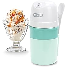 Dash My Pint Ice Cream Maker - Compact &amp; Convenient Single-Serving Ice Cream Maker - Makes Gelato, Sorbet &amp; Frozen Yogurt - 1.6 Cups, Aqua