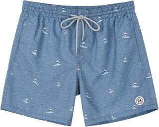 SURF CUZ Mens Swim Trunks Quick Dry Swim Shorts 7" Bathing Suit Swimming Trunks Beach Board Shorts Mesh Lining Swimwear