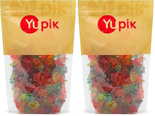 Yupik Mini gomitas de mariposas, 2.2 libras, caramelos masticables (paquete de 2)