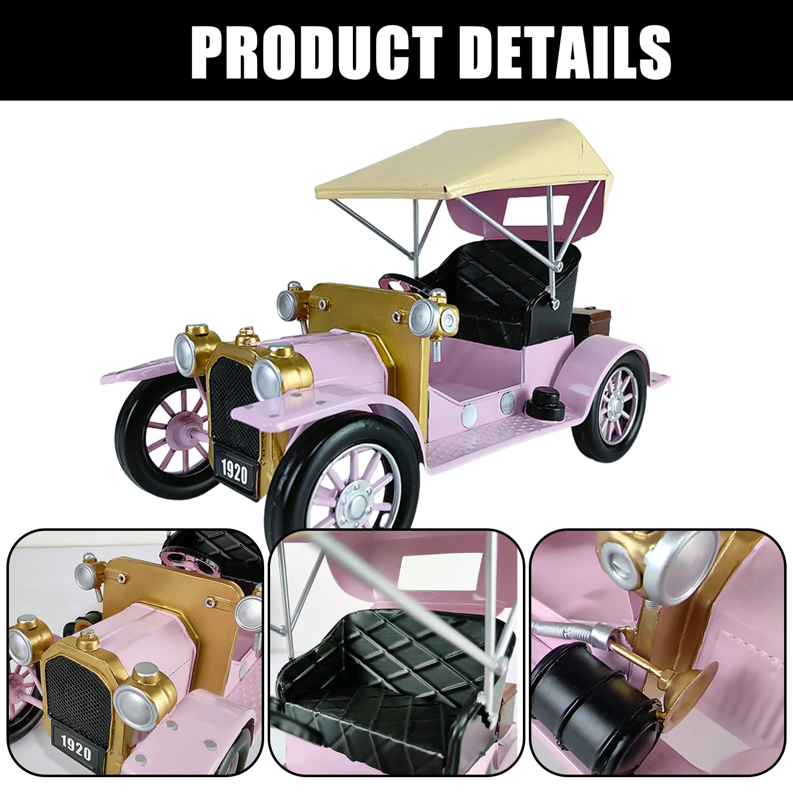 Decorazione del Modello Auto in Ferro onorato dal con Stili Tradizionali e rustici Figurina Veicolo da Tavolo Figurina Automobile