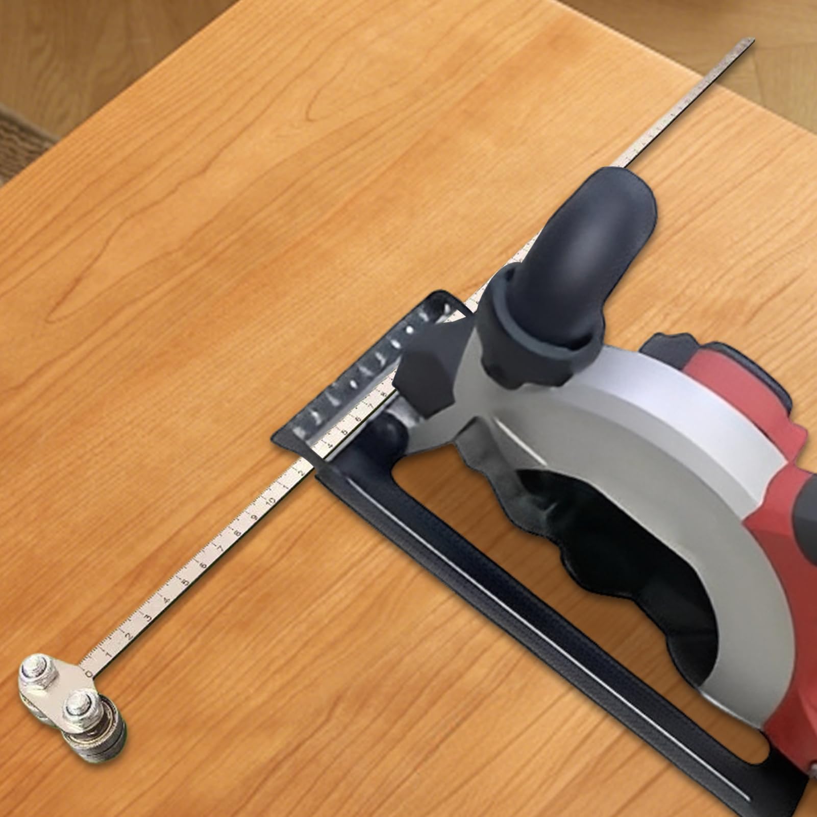 Guida di posizionamento per legno | Strumento di misura da taglio con guida regolabile da 60 cm - Seghe circolari Guida al taglio - per la lavorazione del legno industriale della falegnameria officina
