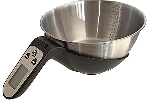 AccuWeight Stainless Steel Digital Mixing Bowl Scale