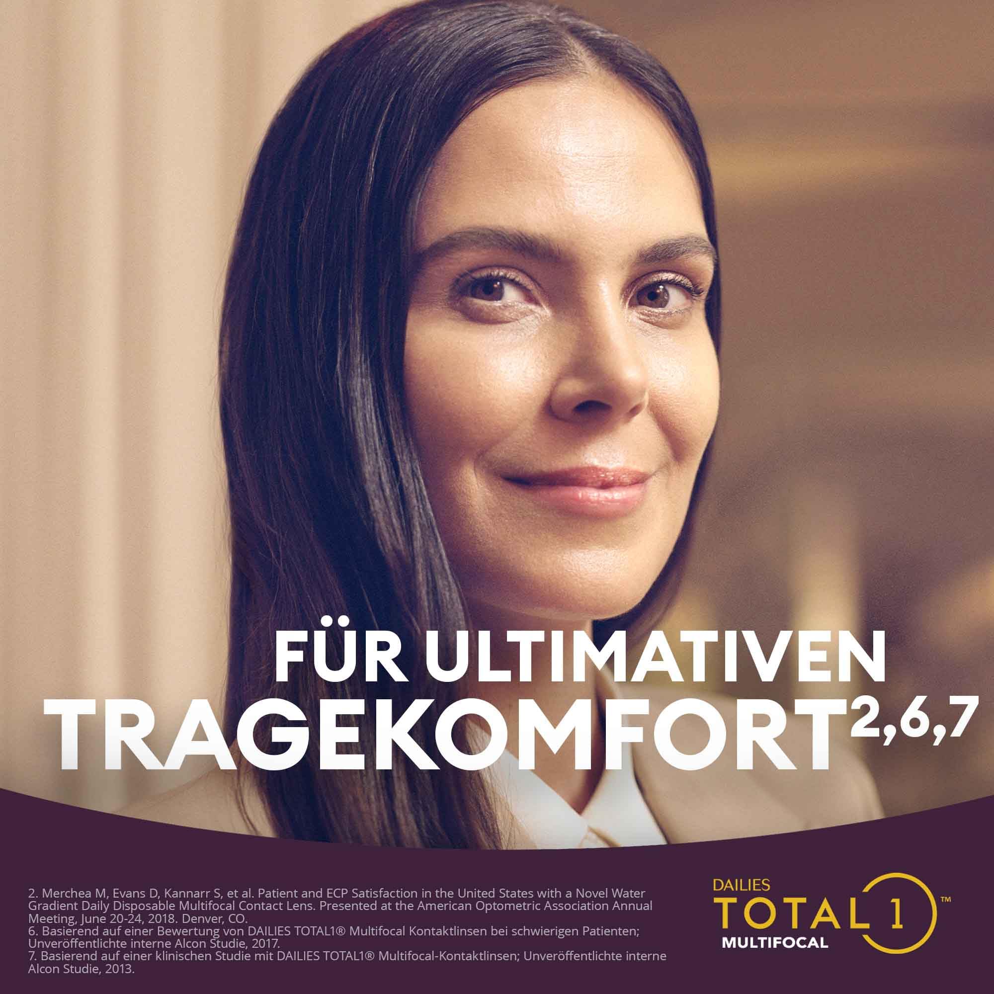 Dailies Total 1 Multifocal Tageslinsen weich | 30 Stück | BC 8.5 mm | DIA 14.1 mm | ADD LOW | -03.50 Dioptrien