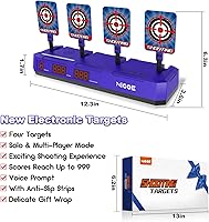 Vista 7 de NIGOE Juegos de disparos, juguetes para niños y niñas de 6, 7, 8, 9, 10 años, objetivo de disparo digital, puntuación electrónica