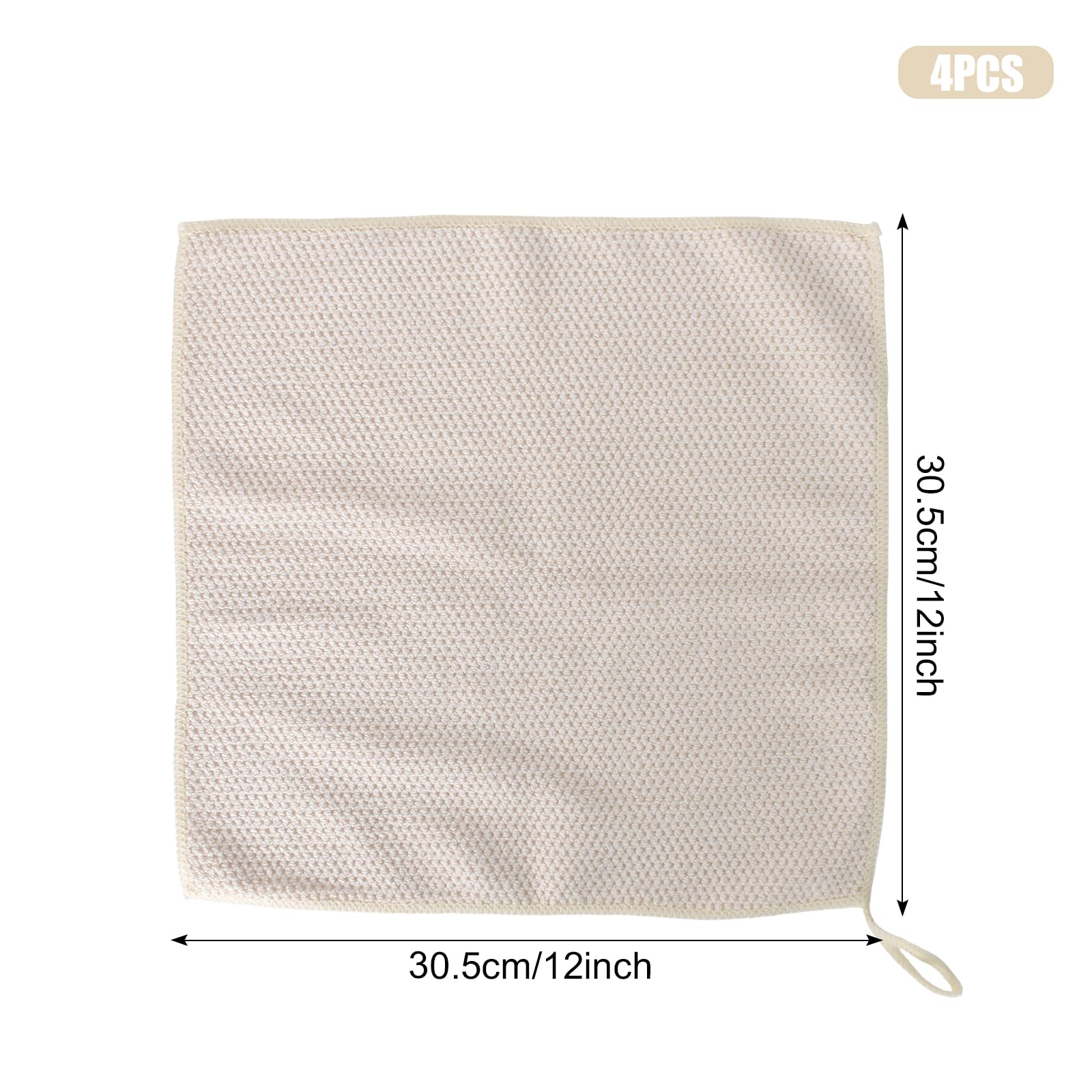Geschirrtücher 30x30 Cm 4er Set - Supersaugstarke Baumwolltücher Für Die Küche