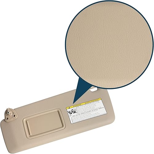 Miniatura 7 de XunDong Visera solar para el lado del conductor compatible con Toyota Highlander 2004 2005 2006 2007 reemplaza al fabricante original