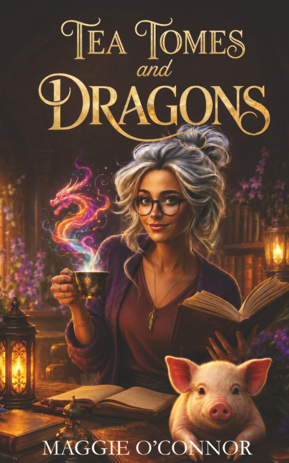 Tea, Tomes, and Dragons: A Cozy Fantasy Bookshop Mystery (The Ashcroft Bookshop Mysteries)