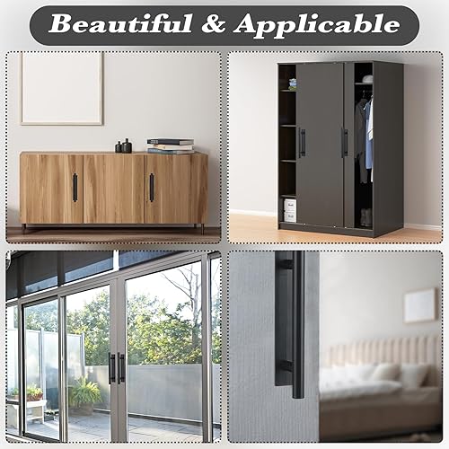 Miniatura 7 de Barydat Paquete de 50 tiradores de cajón autoadhesivos de plástico ABS, manijas de puerta adhesivas, manijas de gabinete, ayudantes de extracción