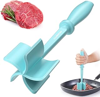 Meat Chopper, Hamburger Chopper, CLUEAPOP Potato Masher-Professional Multifunctional Heat Resistant Nylon Ground Beef Smasher Kitchen Tools And Gadgets, ​Safe For Non-Stick Cookware